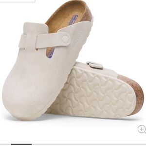 Antique white Boston Birkenstocks! Price is firm!